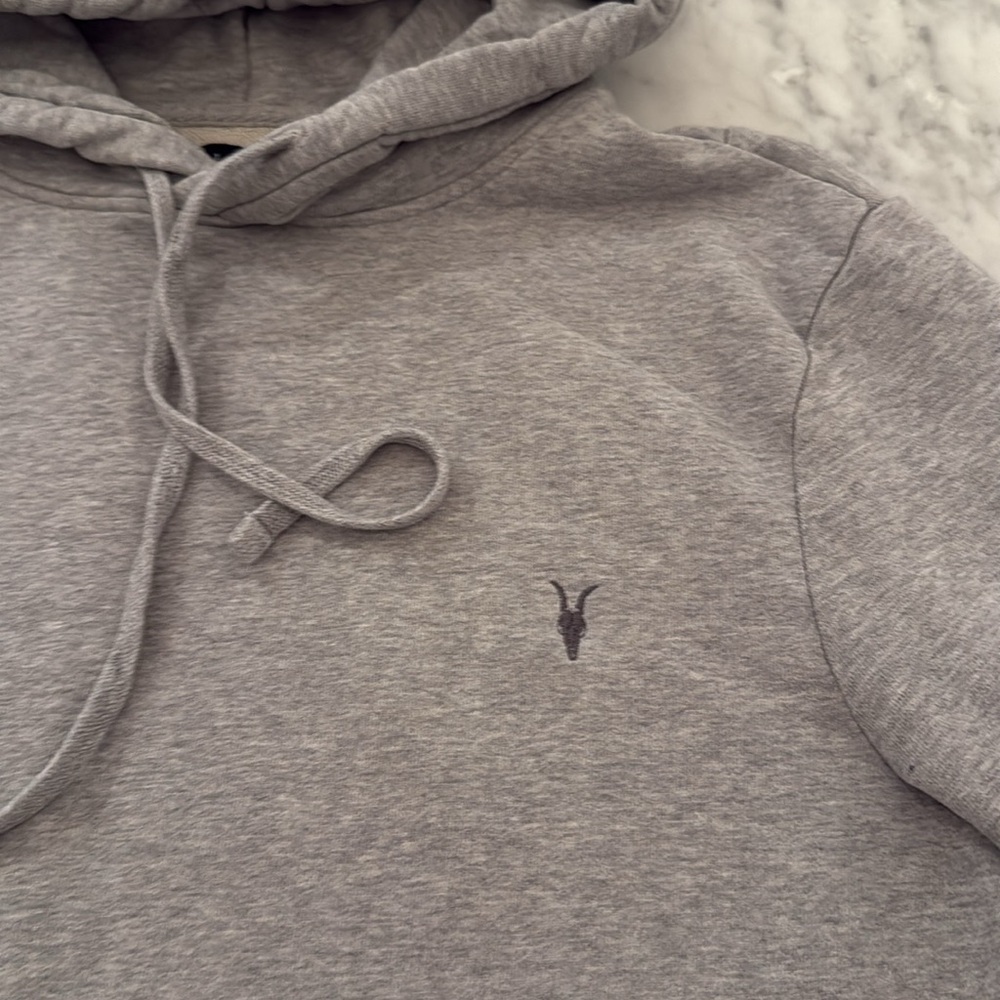 All Saints Light Gray Pullover Hoodie - Picture 7 of 10